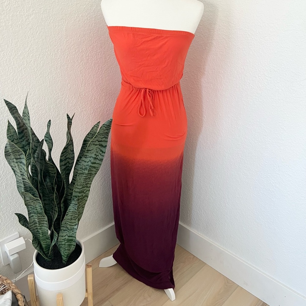 OLD NAVY orange and purple ombré dress